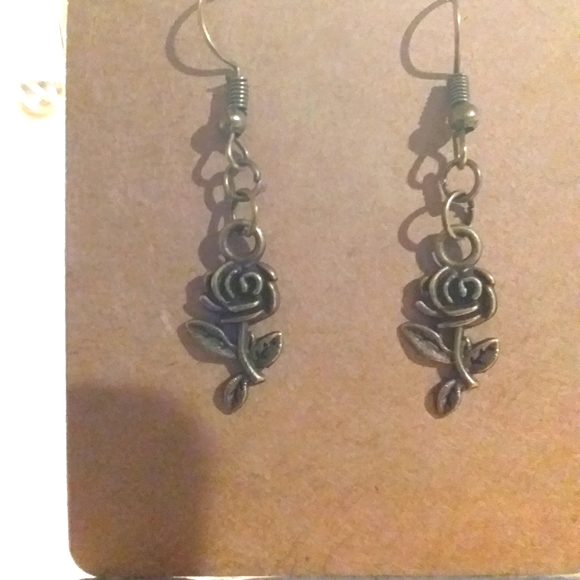 Rose Earrings - Picture 2 of 2